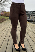 Jenny Stretch Trousers Women Coffee Bean Freequent