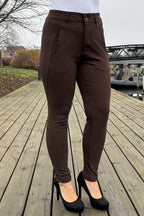 Jenny Stretch Trousers Women Coffee Bean Freequent