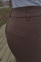 Jenny Stretch Trousers Women Coffee Bean Freequent