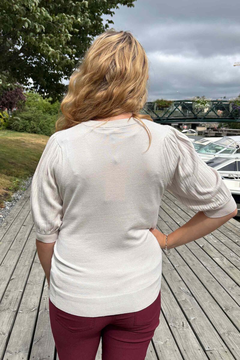Joel Kortärmad Pullover Dam MoonBeam Freequent