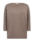 Jone PU Tröja Dam Desert Taupe Melange Freequent