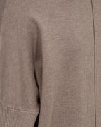 Jone PU Sweatshirt Women Desert Taupe Melange Freequent