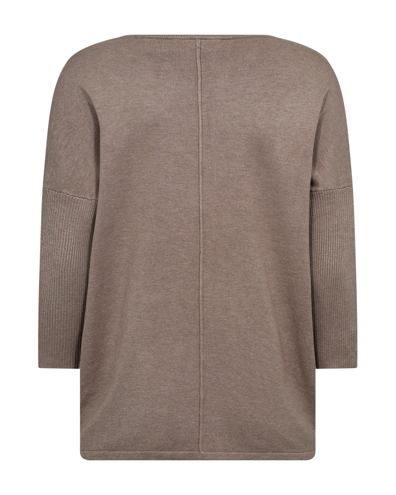 Jone PU Sweatshirt Women Desert Taupe Melange Freequent