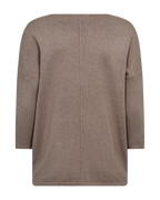 Jone PU Sweatshirt Women Desert Taupe Melange Freequent