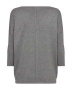 Jone PU Tröja Dam Medium Grey Melange Freequent