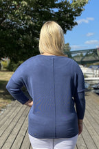 Jone PU Tröja Dam Vintage Indigo Freequent