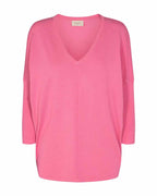 Jone V-Neck Sweater Women Aurora Pink - Freequent
