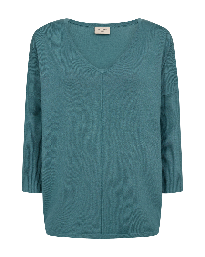 Jone V-Neck Sweater Women Brittany Blue Freequent