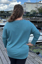 Jone V-Neck Sweater Women Brittany Blue Freequent