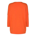 Freequent Jone V-Neck Sweater Women Flame - Freequent