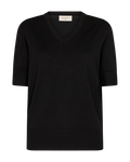 Katie Kortärmad Pullover Dam Black Freequent