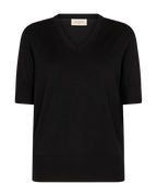 Katie Kortärmad Pullover Dam Black Freequent