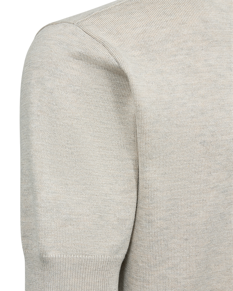 Katie Kortärmad Pullover Dam Moonbeam Melange Freequent