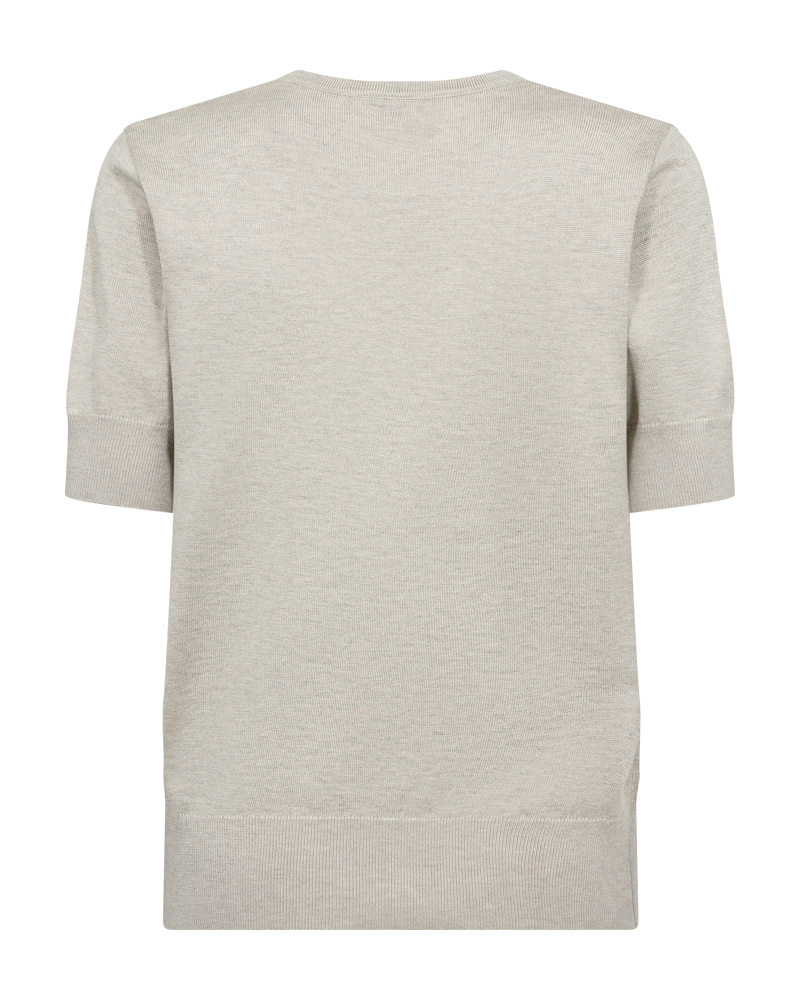 Katie Kortärmad Pullover Dam Moonbeam Melange Freequent