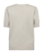 Katie Kortärmad Pullover Dam Moonbeam Melange Freequent