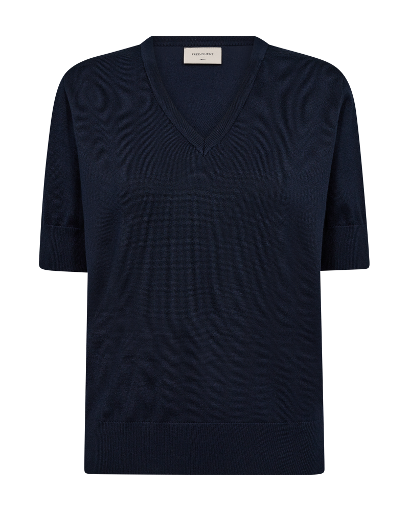 Katie Kortärmad Pullover Dam Navy Blazer Freequent