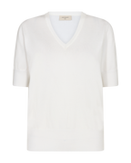 Katie Kortärmad Pullover Dam Off White Freequent