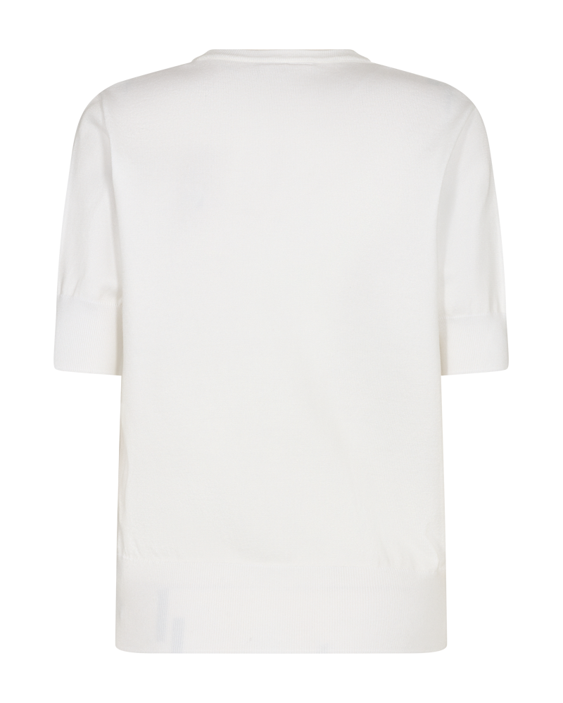 Katie Kortärmad Pullover Dam Off White Freequent