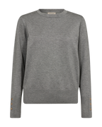 Katie Pullover Dam Medium Grey Mlg Freequent
