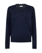 Katie Scallop Pullover Dam Navy Blazer Freequent