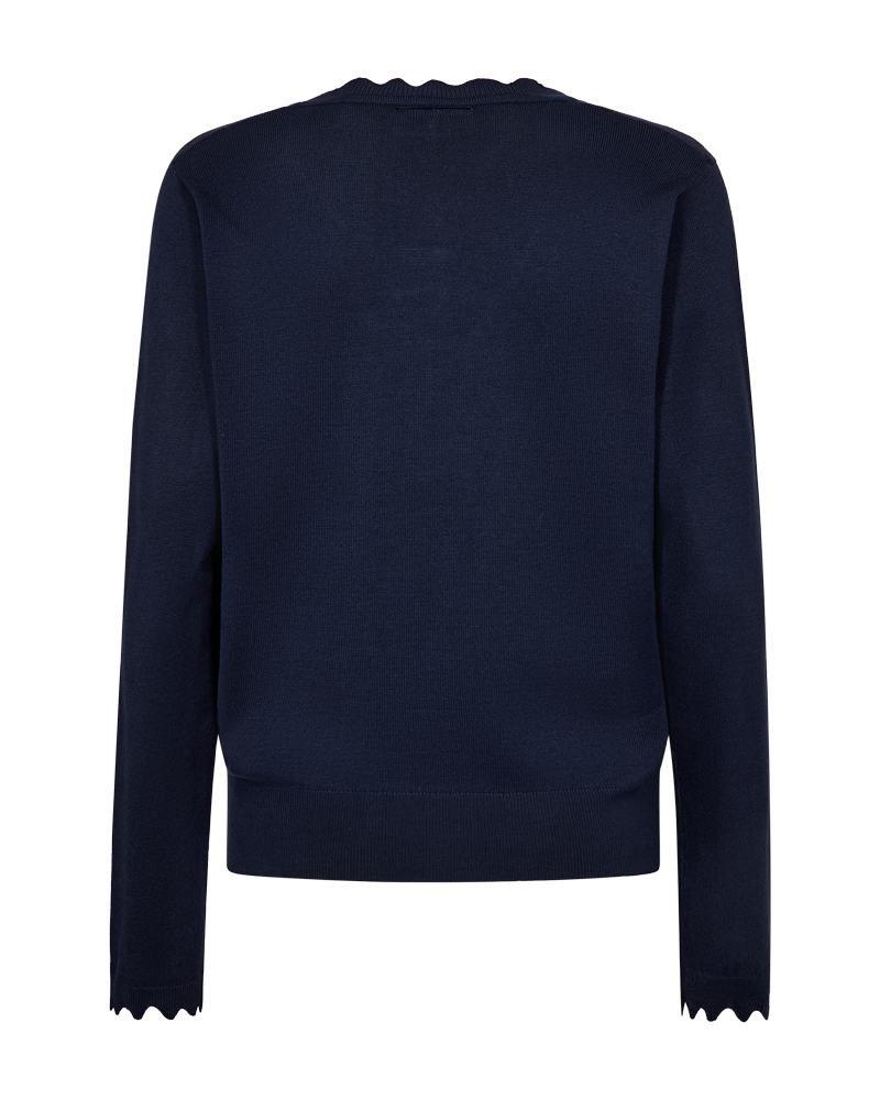 Katie Scallop Pullover Dam Navy Blazer Freequent