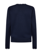 Katie Scallop Pullover Dam Navy Blazer Freequent