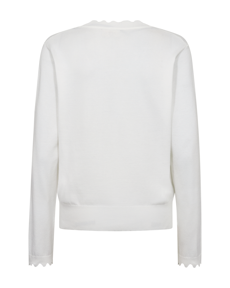 Katie Scallop Pullover Dam Star Off White Freequent