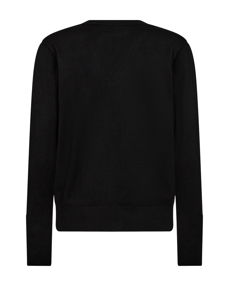 Katie V-ringad Pullover Dam Black Freequent