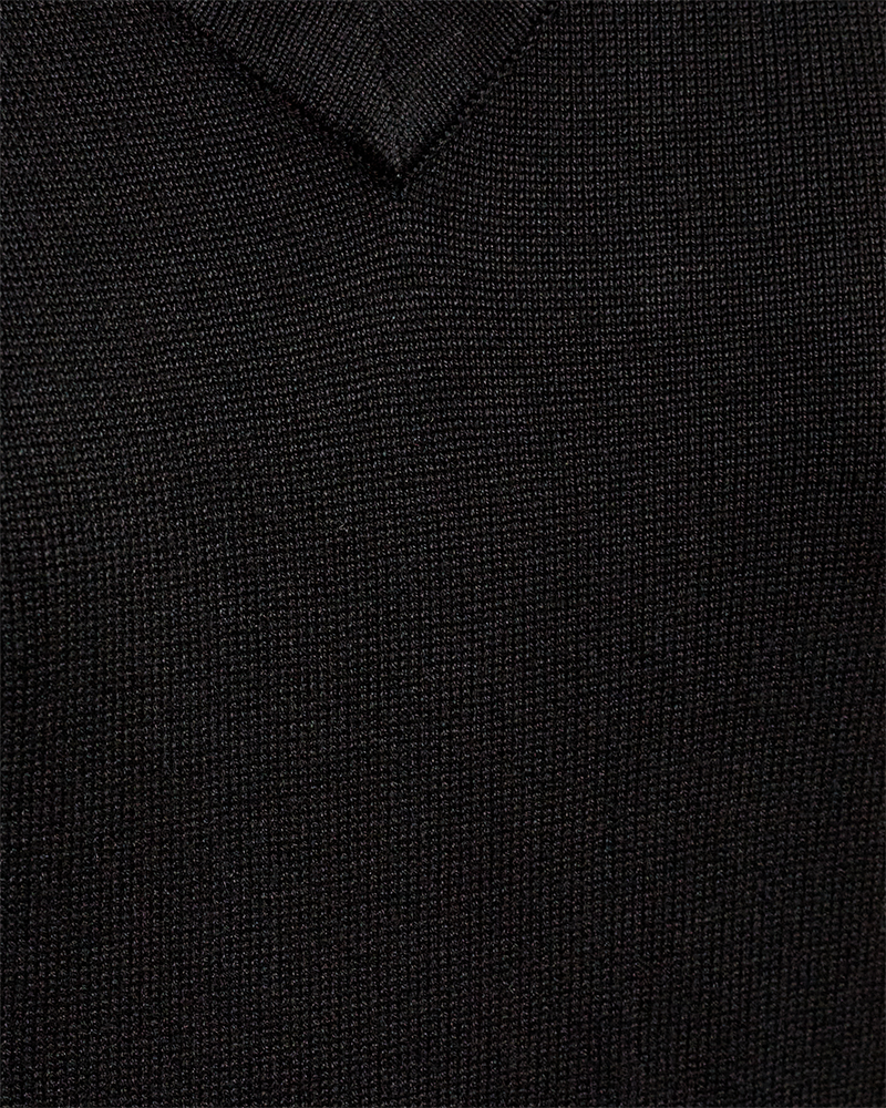 Katie V-ringad Pullover Dam Black Freequent