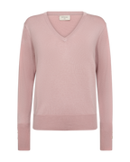 Katie V-ringad Pullover Dam Misty Rose Freequent