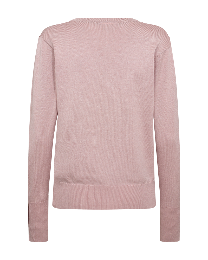 Katie V-ringad Pullover Dam Misty Rose Freequent