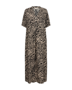 Larin Klänning Dam Simply Taupe W Black Freequent