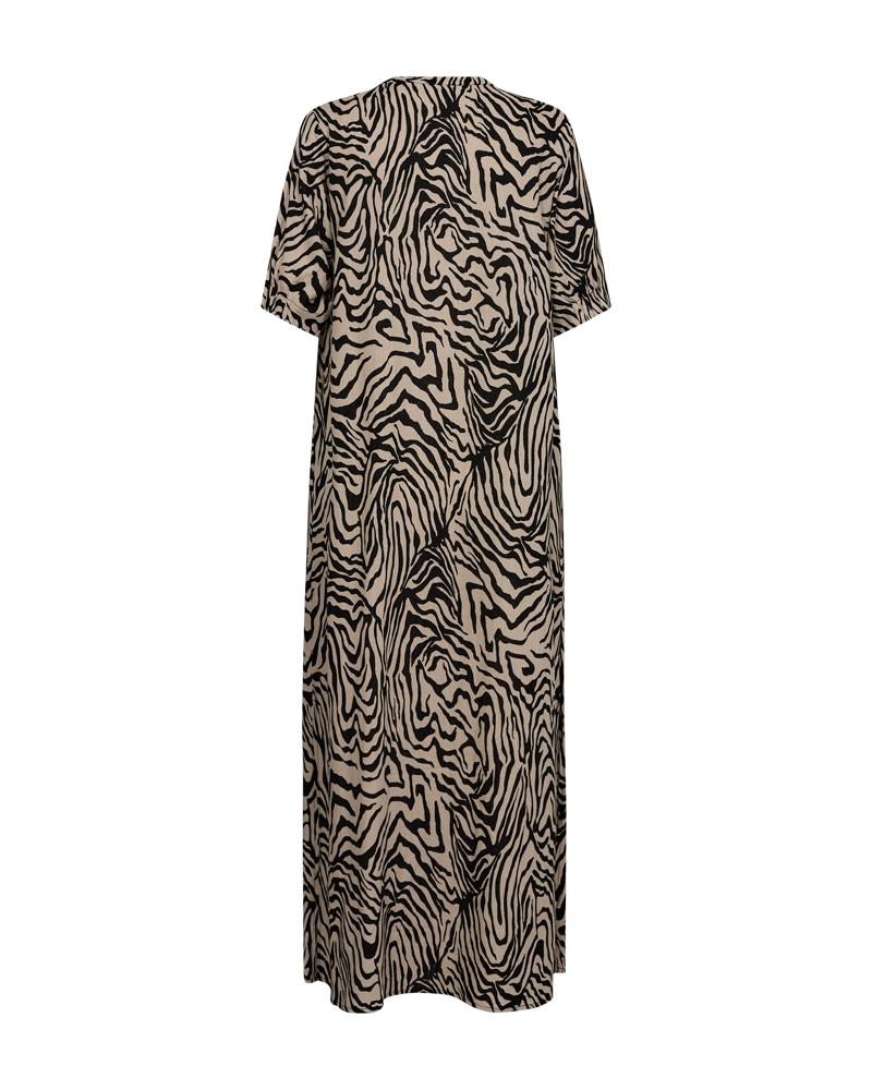 Larin Klänning Dam Simply Taupe W Black Freequent