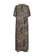 Larin Klänning Dam Simply Taupe W Black Freequent