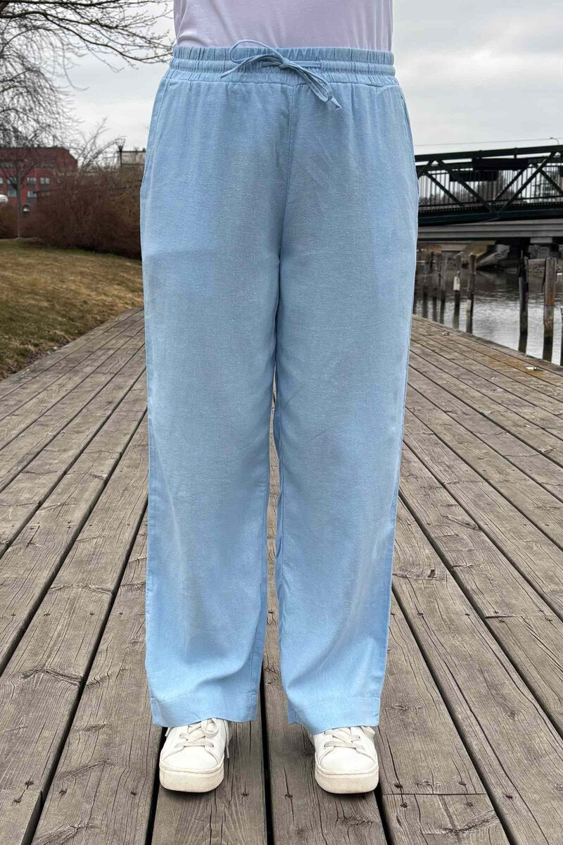 Lava Ankle Pant Women Chambray Blue Freequent