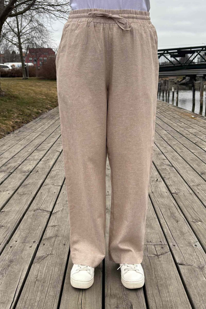 Lava Ankel Pant Dam Sand Melange - Freequent