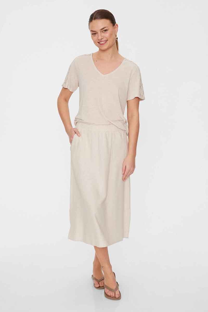 Lava Skirt Women Sand Melange Freequent