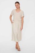 Lava Skirt Women Sand Melange Freequent