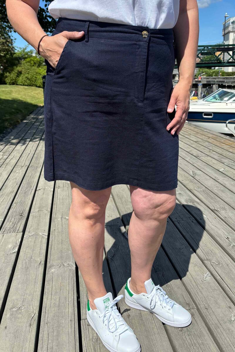 Lava Kort Kjol Dam Navy Blazer Freequent