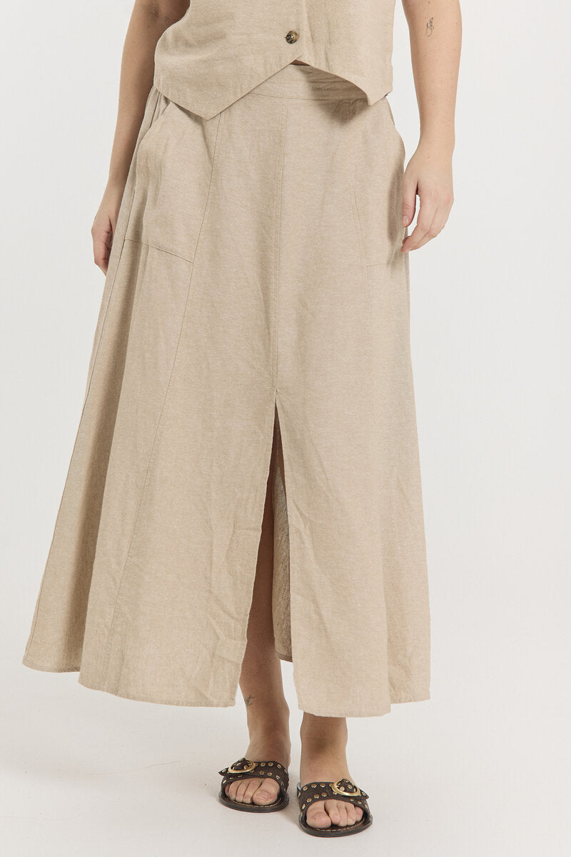 Lava Vid Kjol Dam Sand Melange Freequent