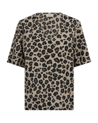 Lavisco Blouse Women Sand Melange W Black Freequent