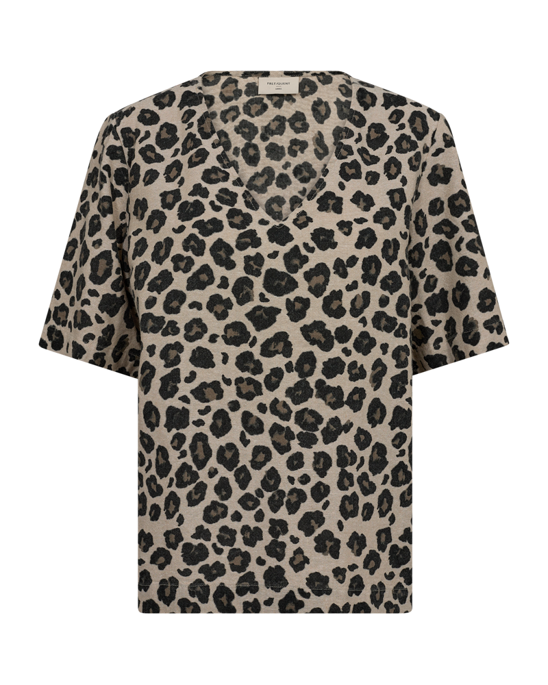 Lavisco Blouse Women Sand Melange W Black Freequent