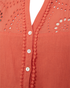 Louis Ärmlös Blus Dam Hot Coral Freequent