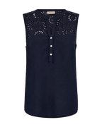 Louis Ärmlös Blus Dam Navy Blazer Freequent