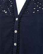 Louis Ärmlös Blus Dam Navy Blazer Freequent