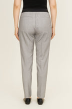 Mabely Stretch Trousers Women Dark Grey Melange Freequent