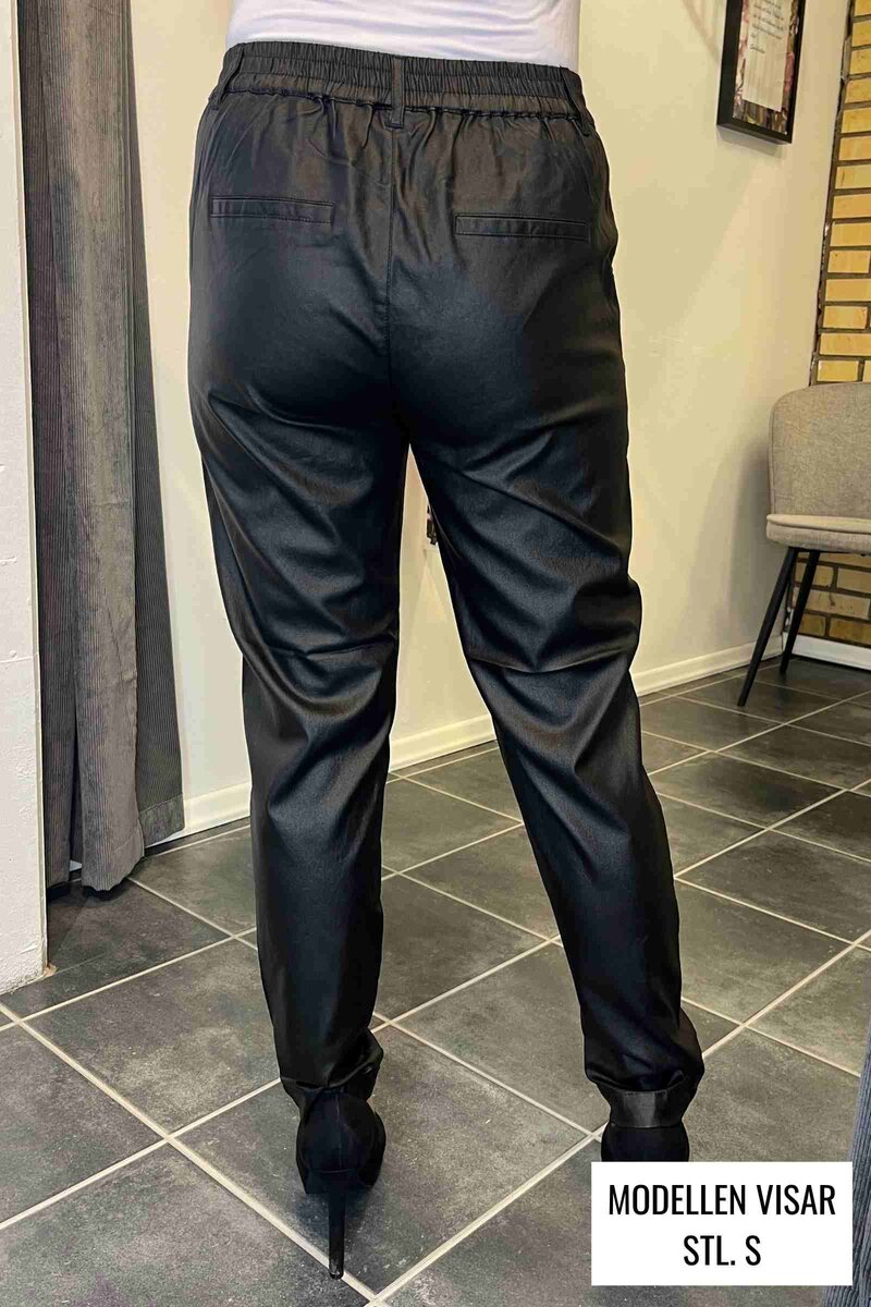 Malin Pants Skinnimitation Byxa Dam Black Freequent
