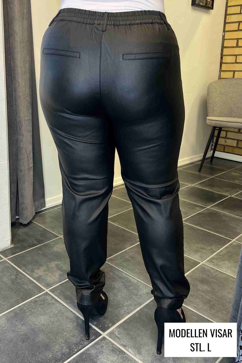 Malin Pants Skinnimitation Byxa Dam Black Freequent