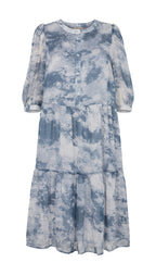 Marble Klänning Dam Chambray Blue Mix - Freequent