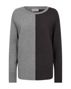 Mille Tröja Dam Medium Grey Melange W Charcoal Melange Freequent